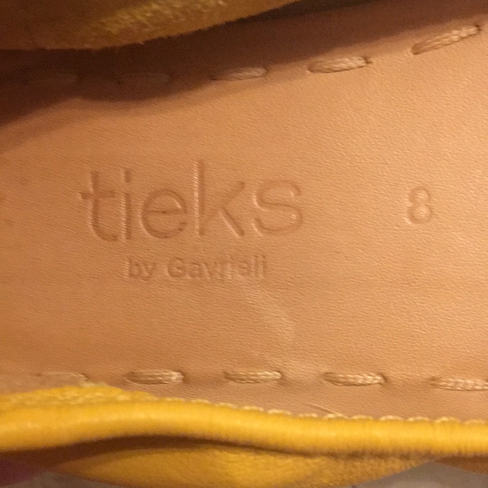 Tieks Mustard Yellow Foldable Ballet Flats - Picture 3 of 7
